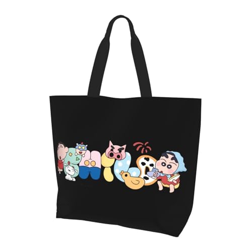 しんちゃん　ブラックレーベル　トートバッグ　ブラック　チェック柄 Amazon｜マリモクラフト クレヨンしんちゃん ミニトートバッグ
